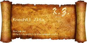 Knechtl Zita névjegykártya